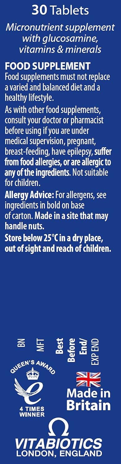 Jointace Glucosamine & Chondroitin Tablets by Vitabiotics - 30 Tablets for Joint Health