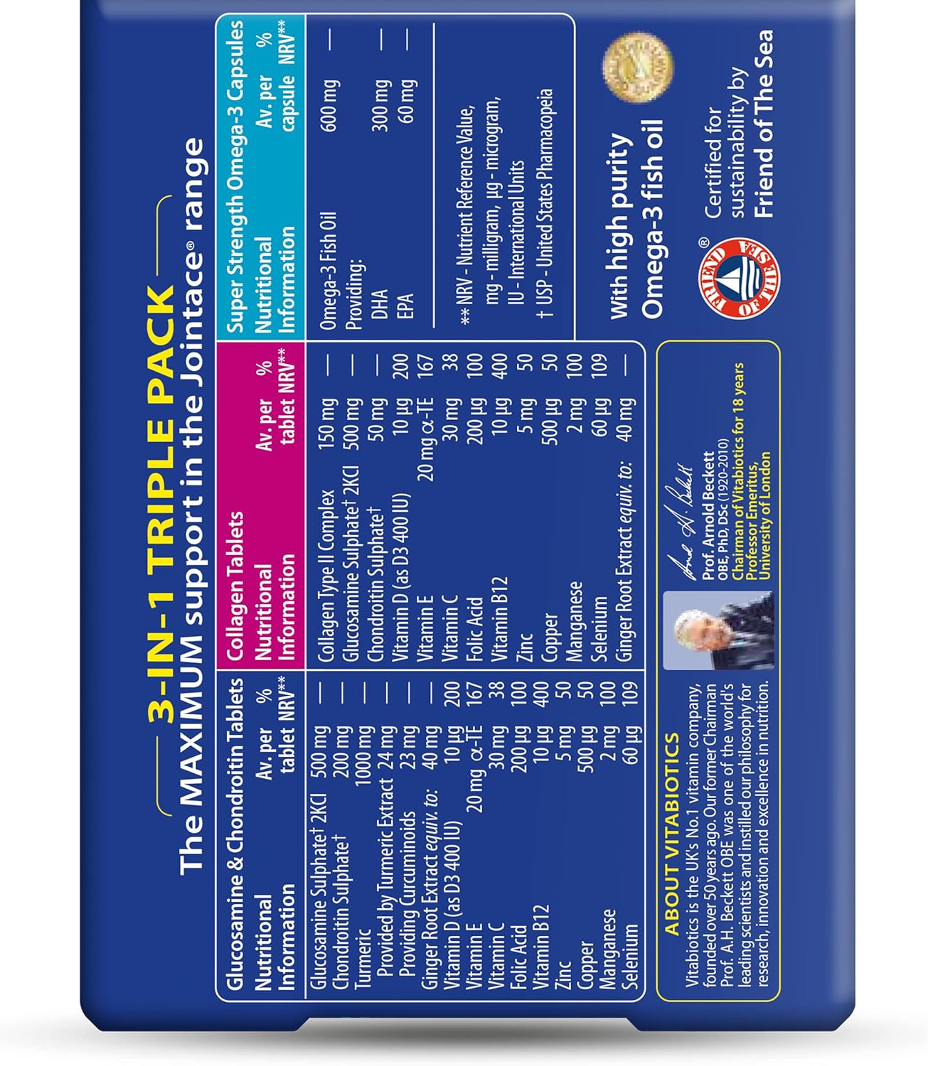 Jointace Max Tablets by Vitabiotics - 84 Tablets, Support Joint Health and Mobility