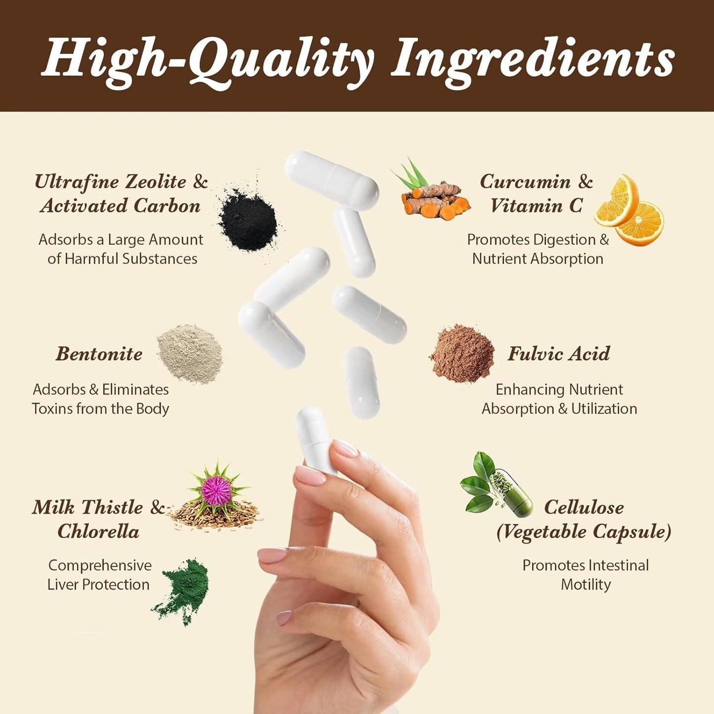 Jovianoy SAM-e Gummies with L-Tyrosine + Zeolite Detox Capsules - Powerful Combination for Wellness