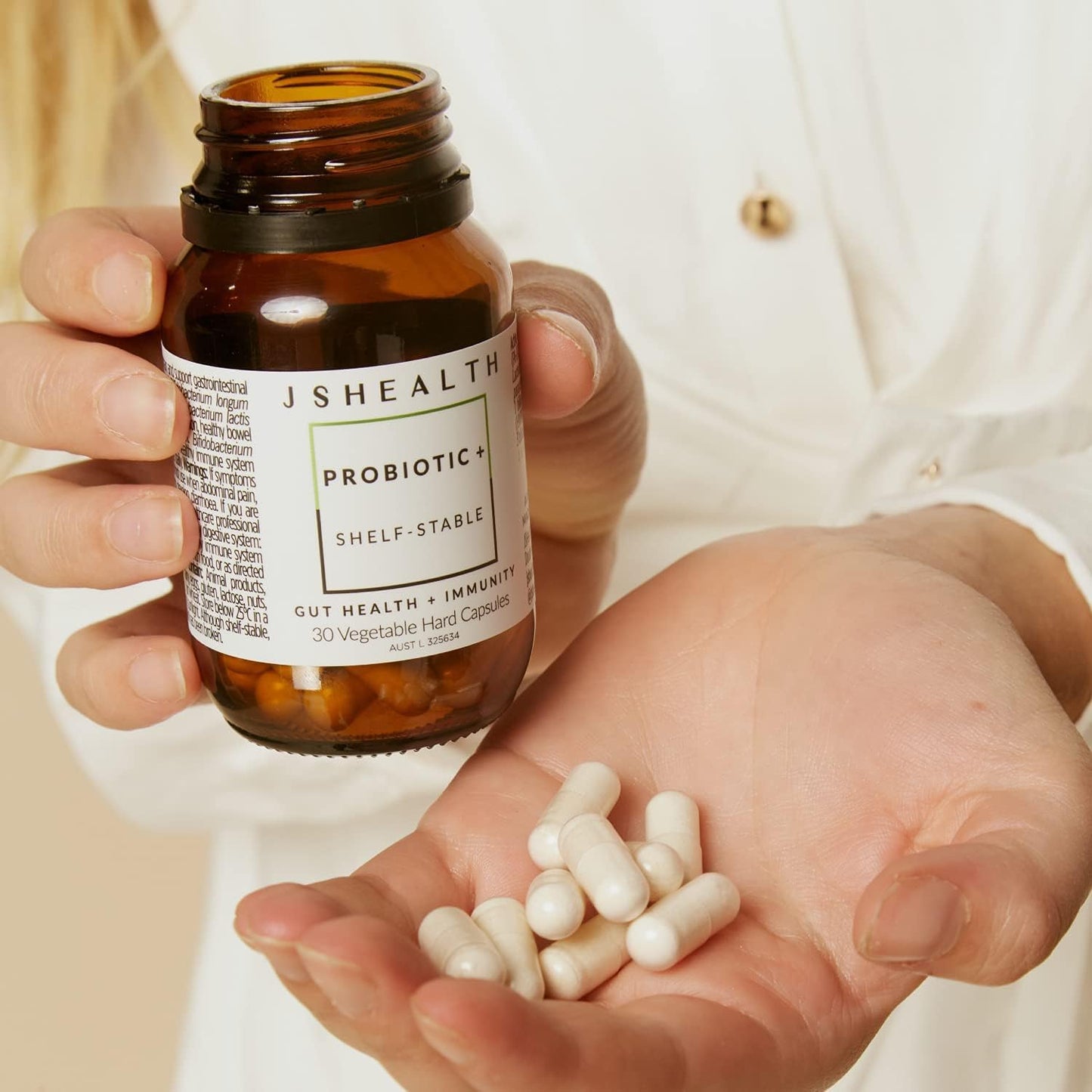 JSHealth Probiotic Supplement for Gut Health and Immunity - Probiotics for Men and Women - 30 Day Supply