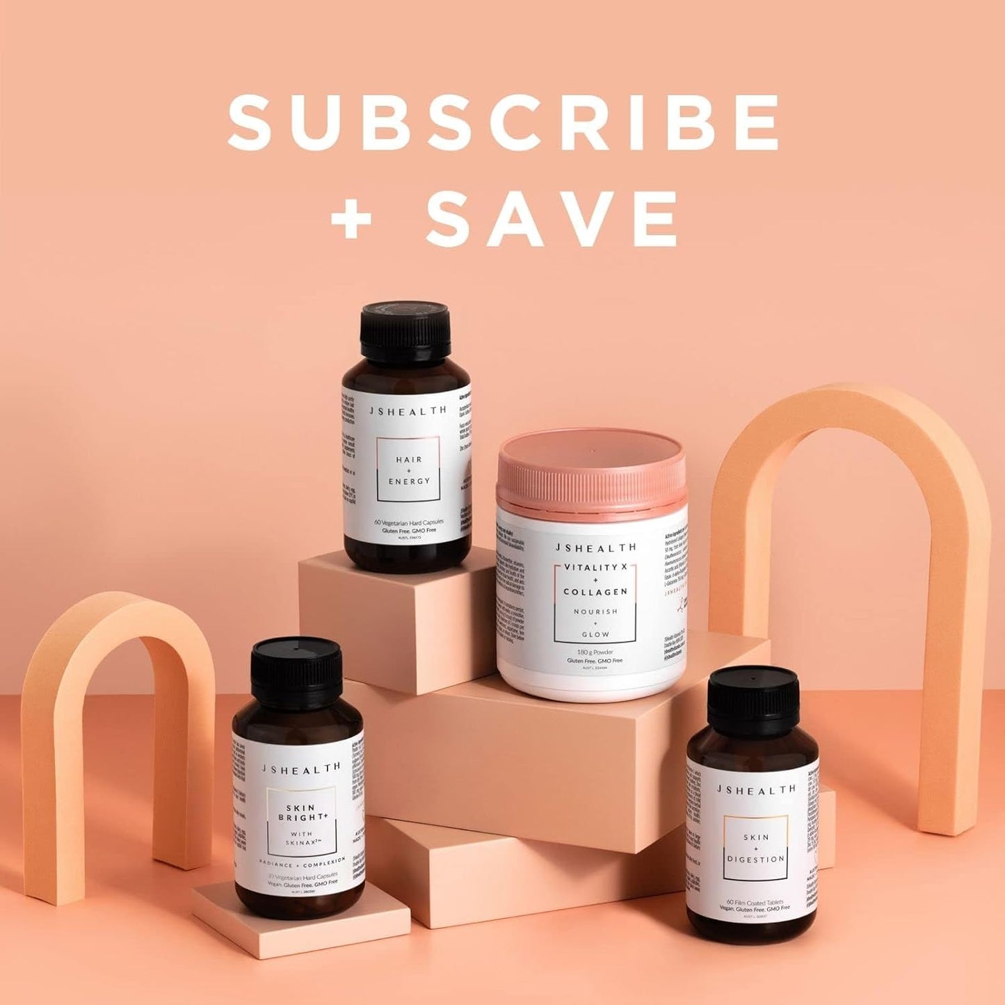 JSHealth Probiotic Supplement for Gut Health and Immunity - Probiotics for Men and Women - 30 Day Supply