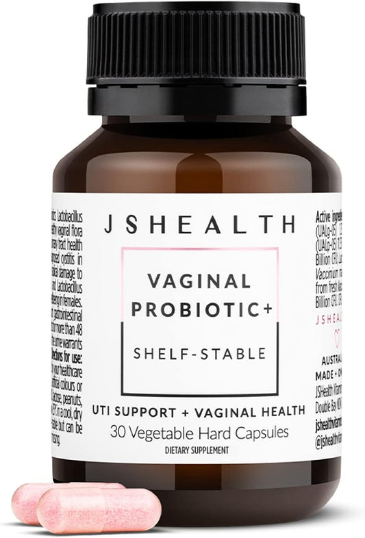 JSHealth Vaginal Probiotic Supplement - Supports Urinary & Vaginal Health - Yeast Infection Treatment for Women - 30 Capsules