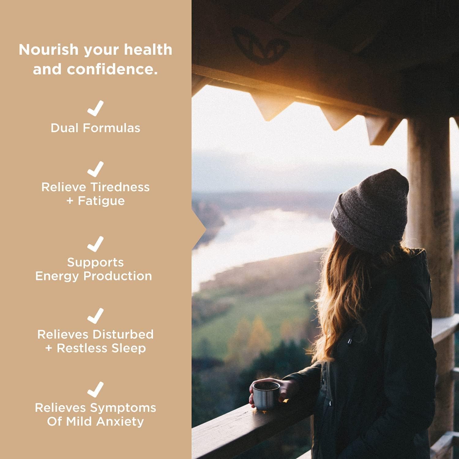 JSHealth Vitamins AM and PM Formula for Women and Men - 60 Tablets, 30 Day Supply