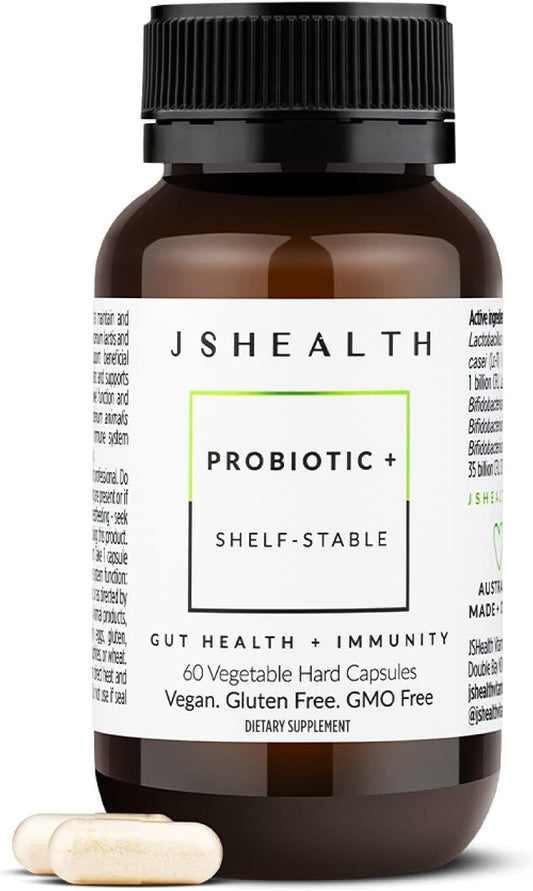 JSHealth Vitamins Gut Health and Immunity Formula | Probiotics for Women and Men | Digestive and Immune Support Supplement