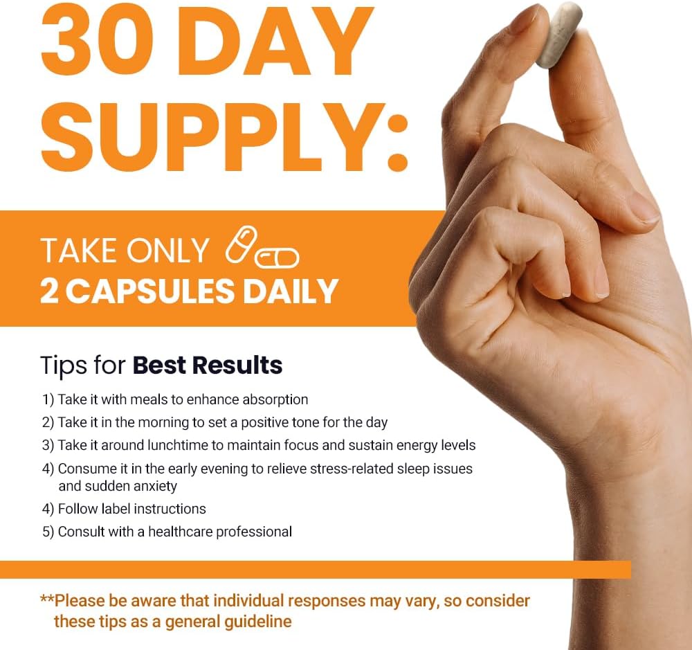 JungKwanJang Calm Formula Supplement with Ashwagandha, American Ginseng, L-Theanine - 60 Capsules for Men and Women