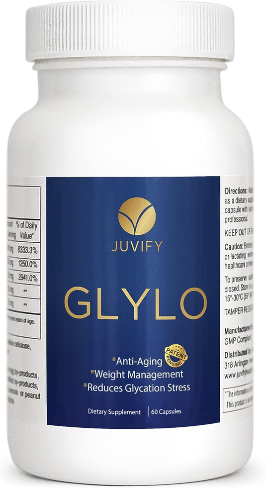 Juvify Anti-Aging and Weight Management Supplement - Enhances Energy, Suppresses Appetite, and Stimulates Cell Renewal - 60 Capsules for Vitality and Healthy Aging