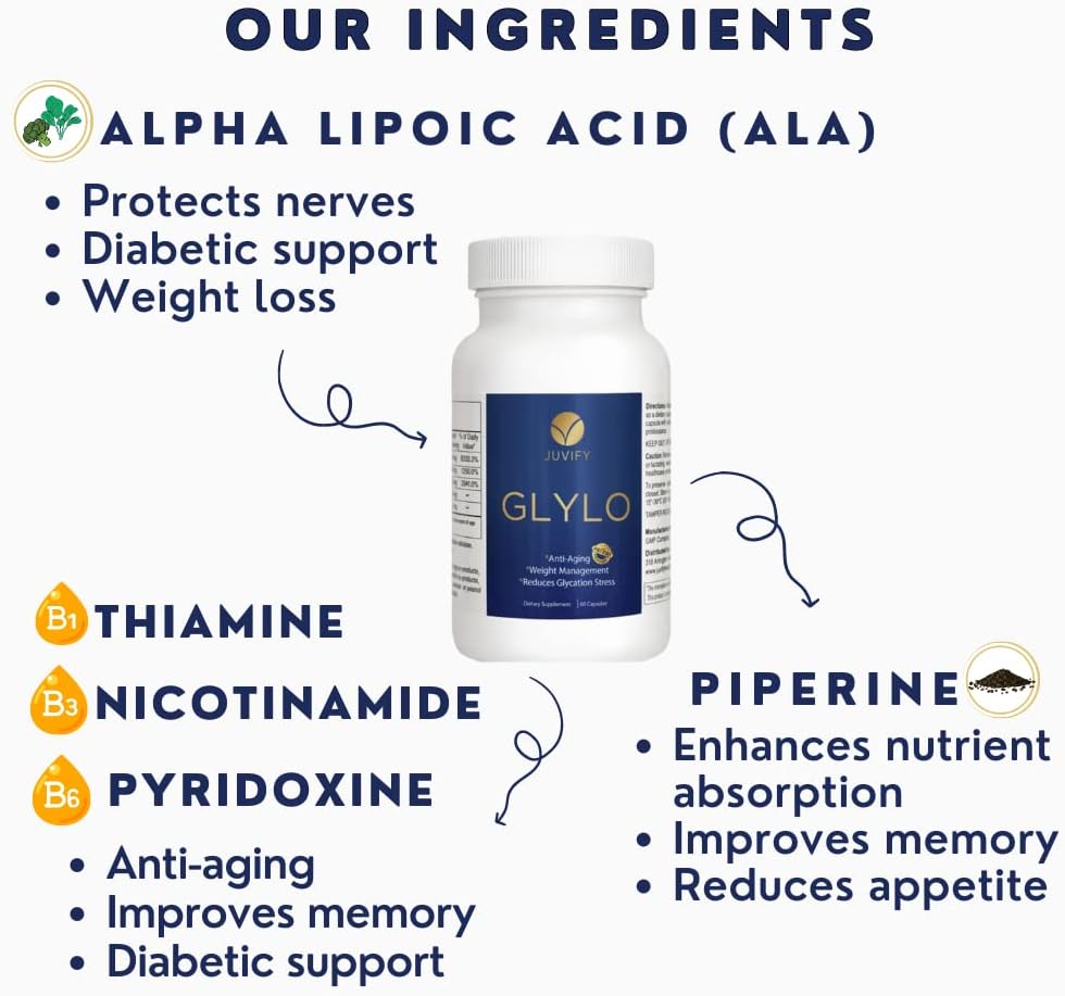 Juvify Anti-Aging and Weight Management Supplement - Enhances Energy, Suppresses Appetite, and Stimulates Cell Renewal - 60 Capsules for Vitality and Healthy Aging