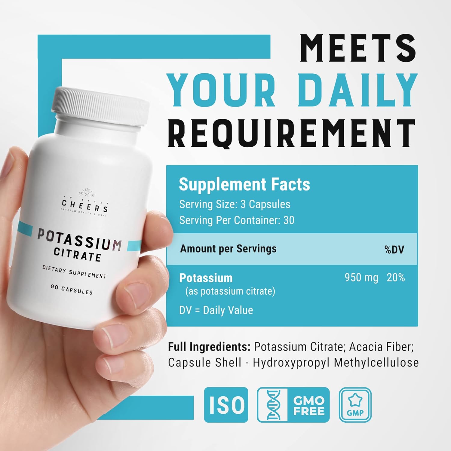 JW Lysak Cheers Everyday Bundle | Potassium Citrate and Magnesium Citrate Supplement Pack