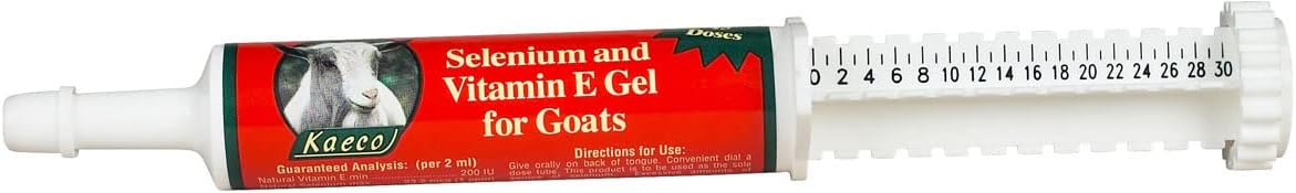 Kaeco Group Inc Selenium & Vitamin E Gel for Goats - 80 mL Tube - Essential Supplement for Goat Health