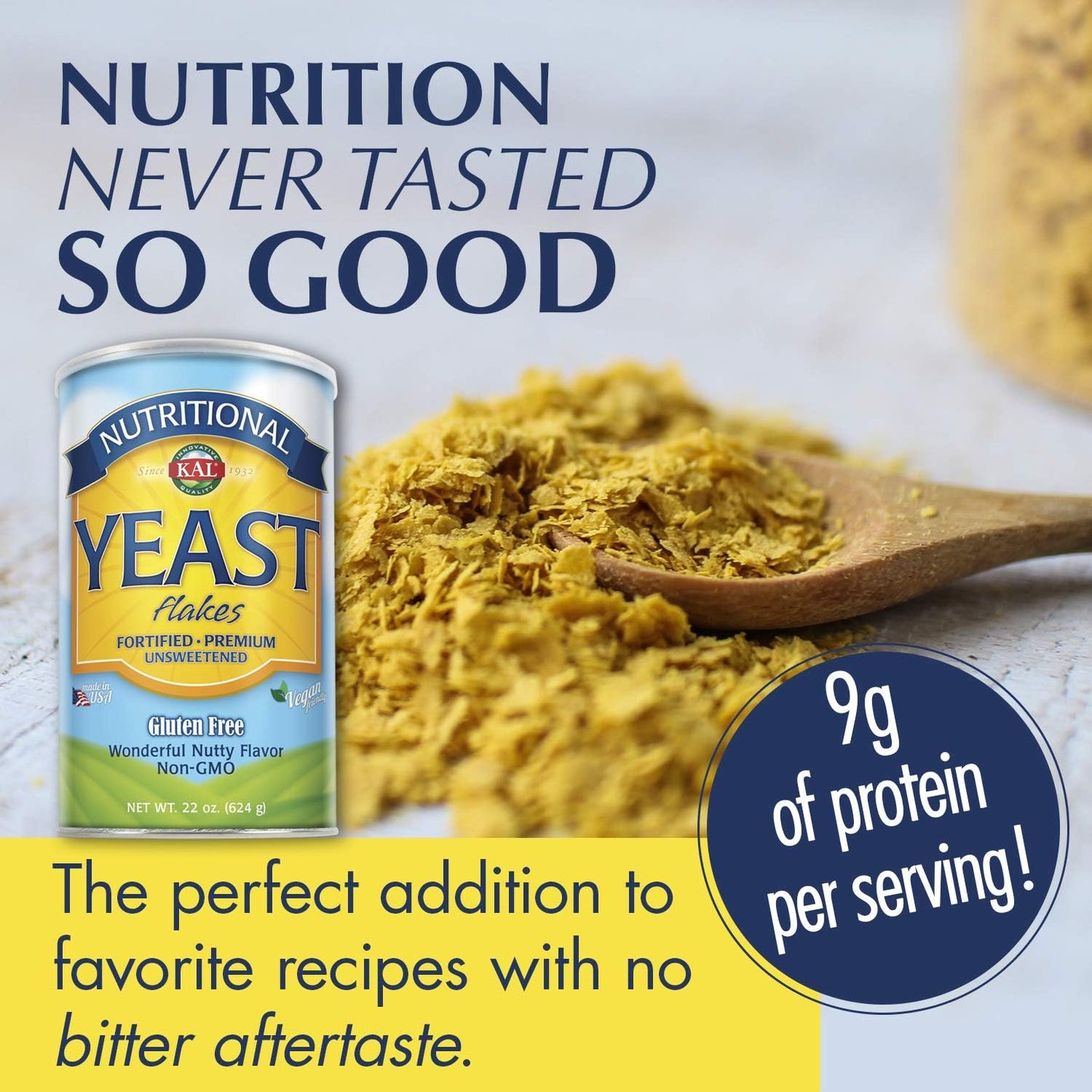 KAL Bone Meal Powder and Nutritional Yeast Combo Pack | 20oz and 22oz