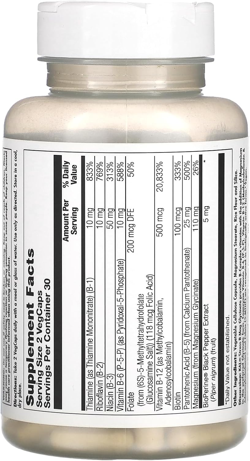 Kal Stress B Magnesium Glycinate Capsules - 60 Count