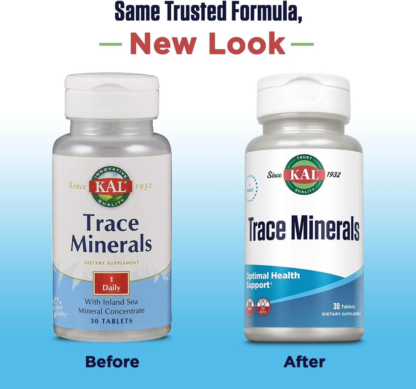 Kal Trace Minerals Actisorb Tablets - 30 Count - Essential Mineral Supplement with Enhanced Absorption
