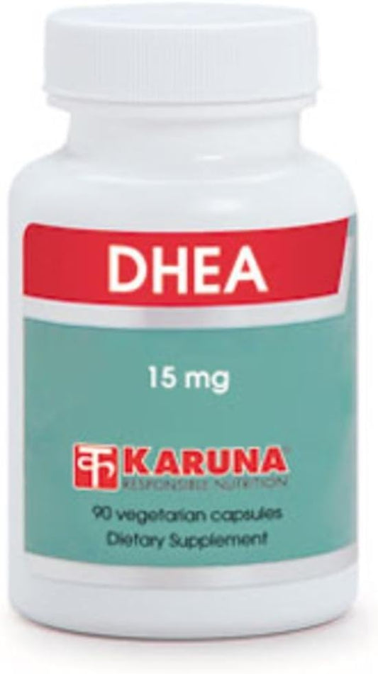 Karuna DHEA 15 mg Supplement - 90 Vegetarian Capsules for Health and Beauty