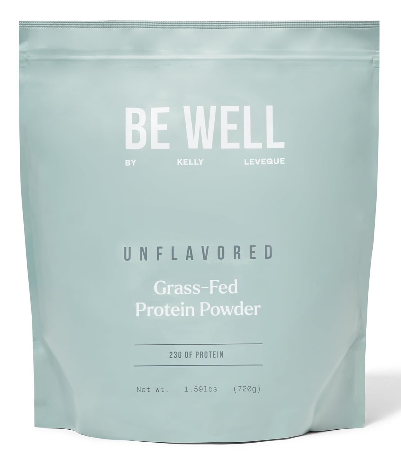 Kelly LeVeque Be Well Unflavored Grass-Fed Beef Protein Powder - 23G Protein, 30 Servings, 9 Amino Acids, 3 BCAAs - No Soy, Dairy, Stevia, Sugar - 1.59lb