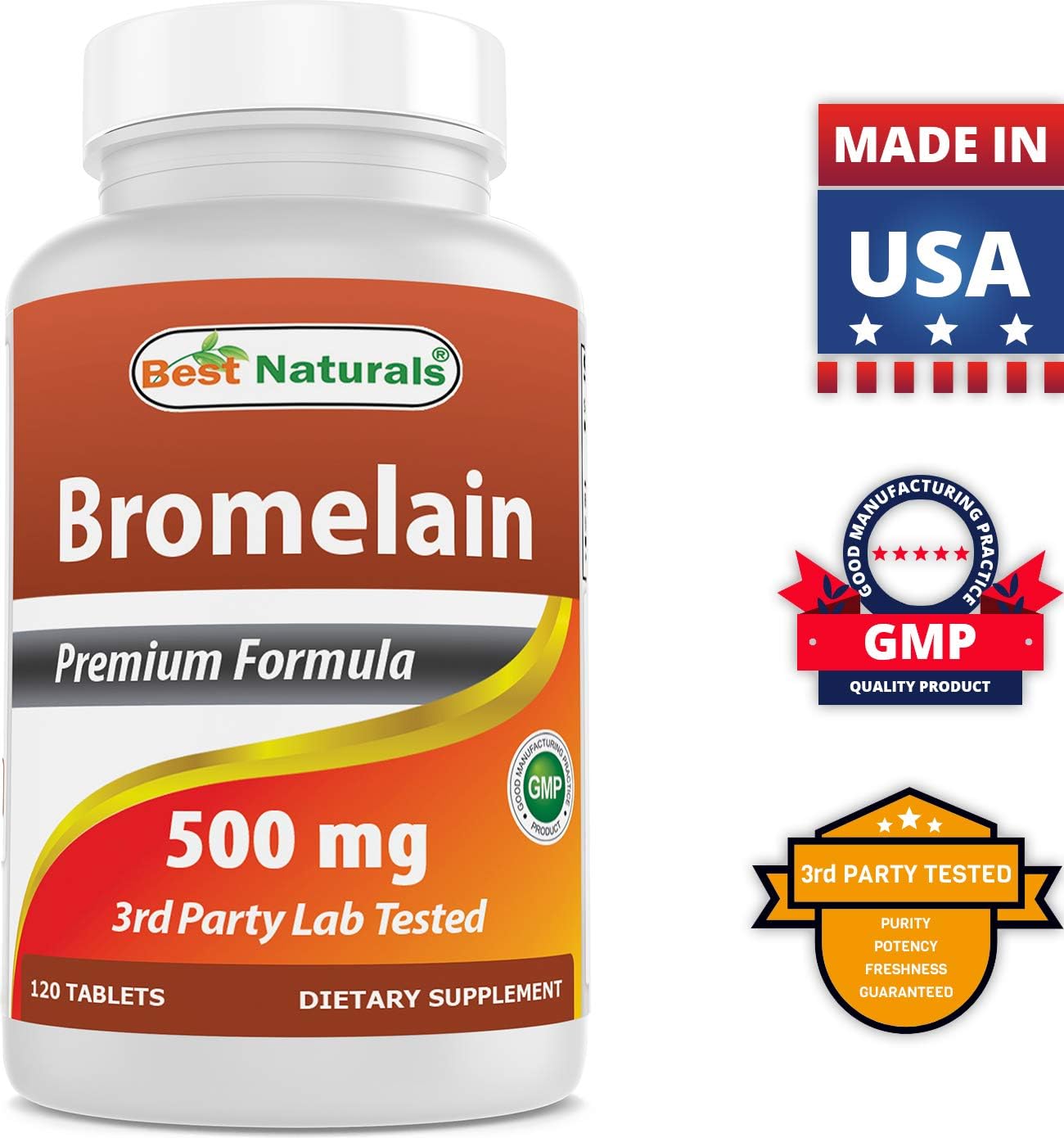 Kelp Supplement 150 Mcg with Bromelain 500 mg - Natural Thyroid Support and Digestive Health Formula
