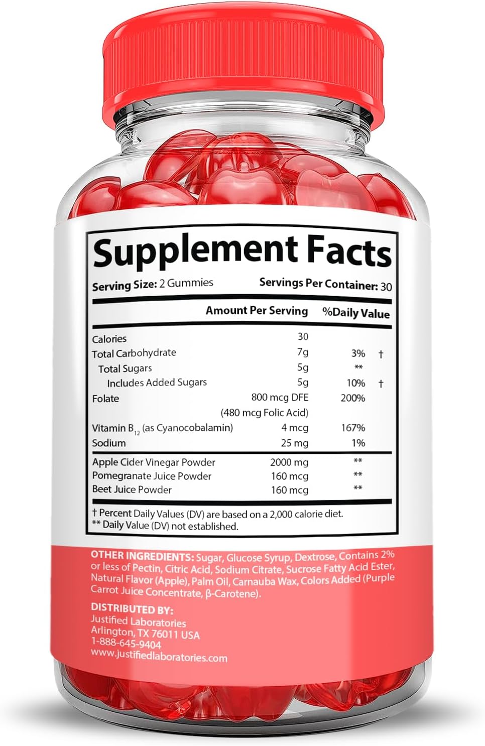 Keto ACV Gummies (3 Pack) 2000MG Extreme Strength with Pomegranate Beet Juice Powder - Non GMO Vegan Formula - 180 Gummies