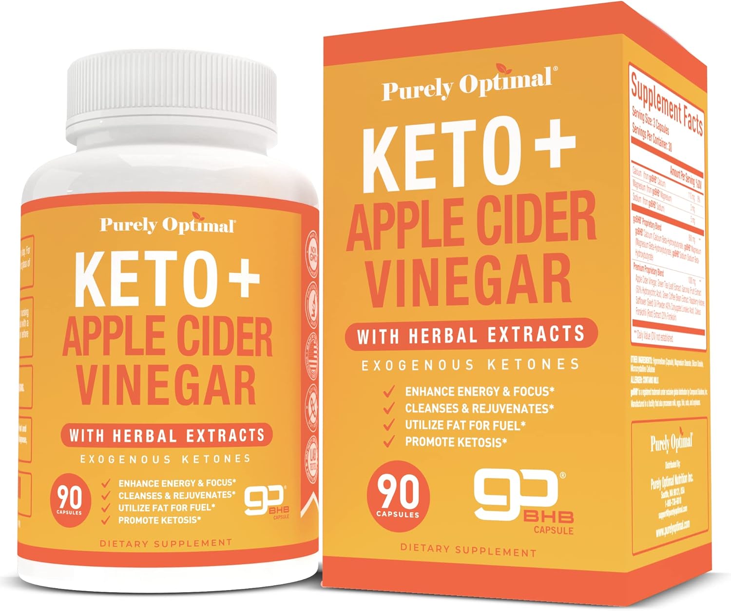 Keto BHB and Apple Cider Vinegar Supplement for Optimal Results