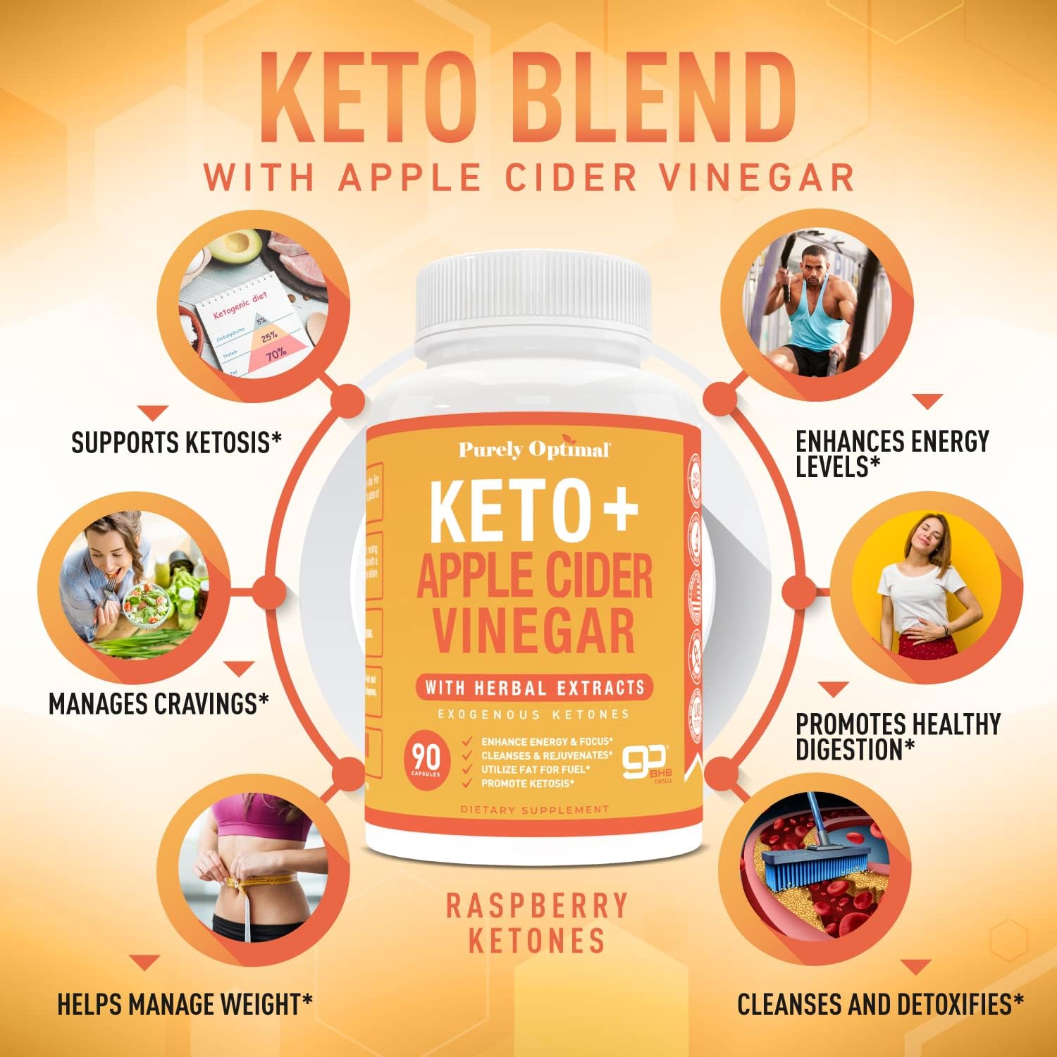 Keto BHB and Apple Cider Vinegar Supplement for Optimal Results