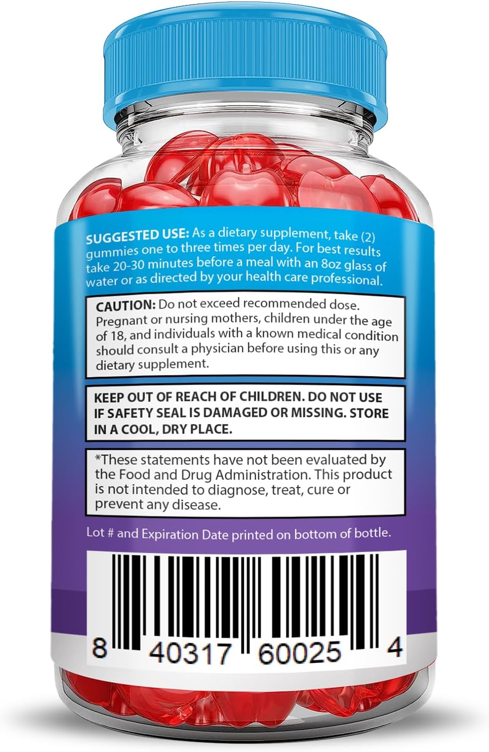Keto Blast Gummies 2-Pack - 1000MG ACV Advanced Formula with Pomegranate & Beet Juice - B12 Vegan Non GMO - 120 Gummies