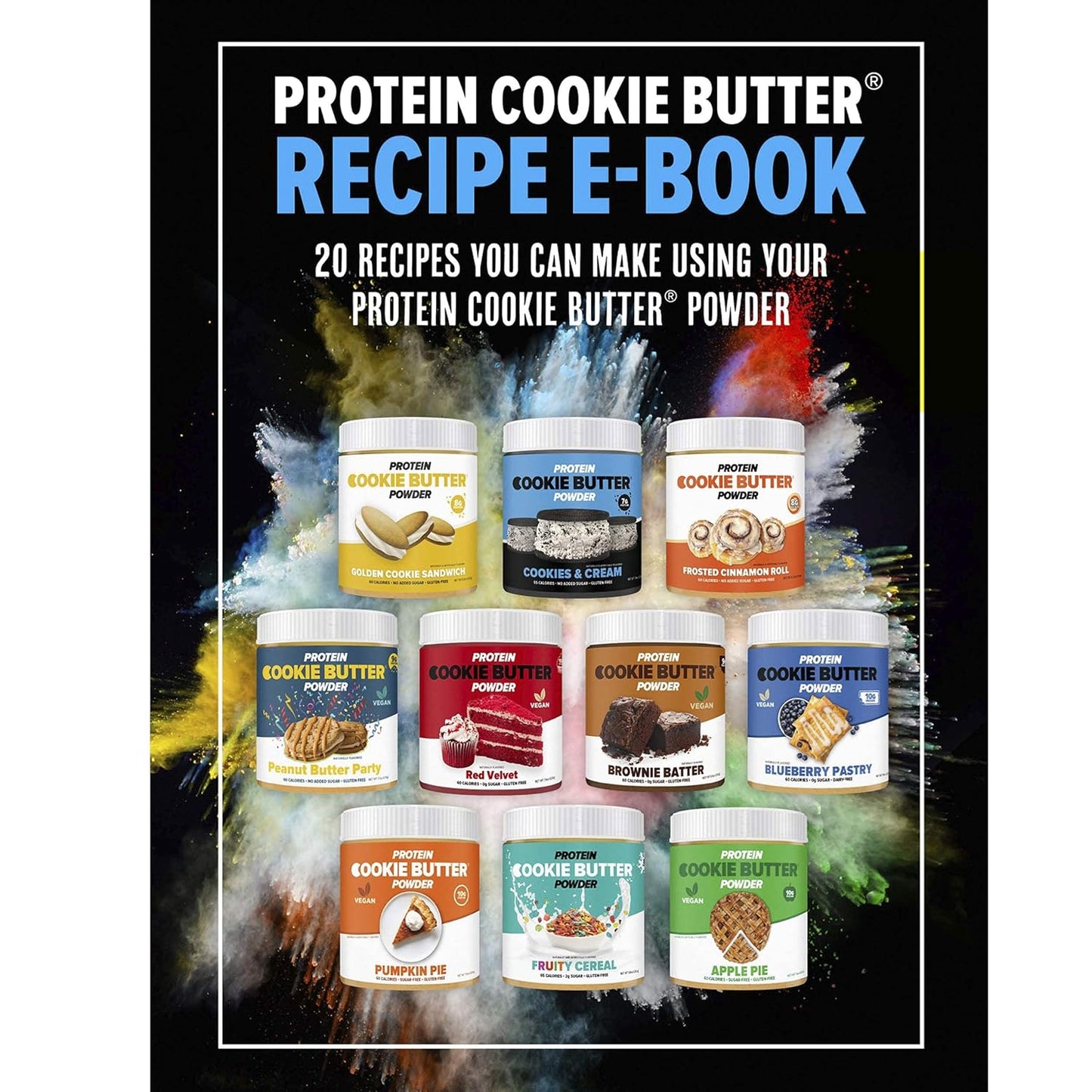 Keto-Friendly Birthday Cake Batter Whey Protein Cookie Butter Powder - Gluten-Free, Low Carb, No Added Sugars | Easy to Mix, Bake, and Spread | 7.9oz