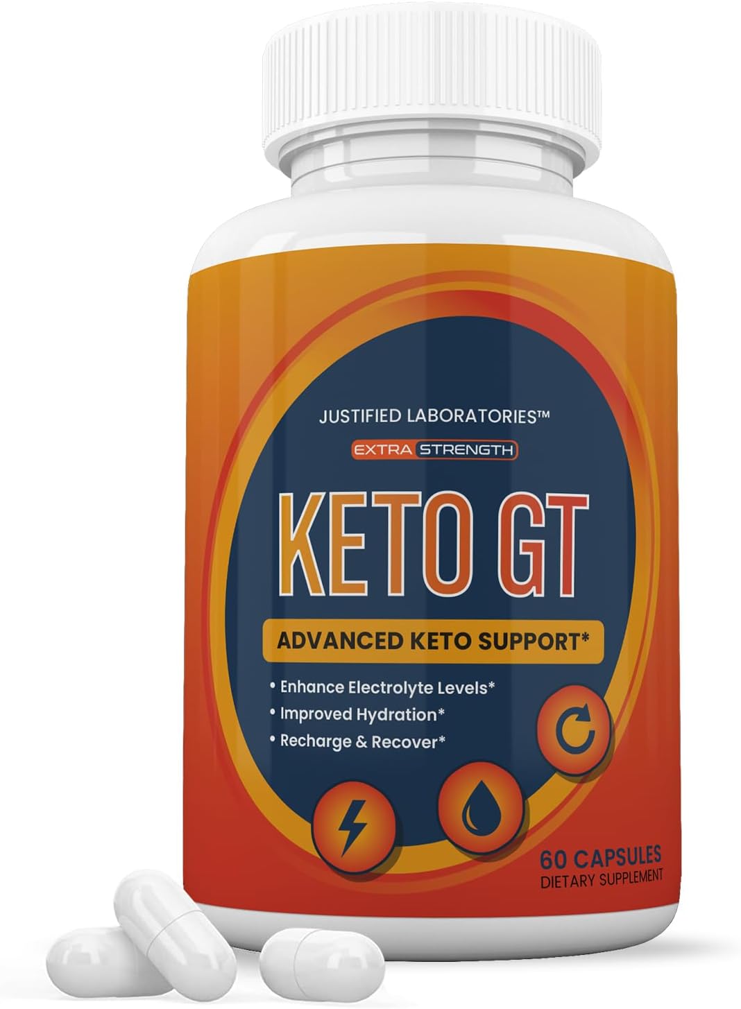 Keto GT Keto Pills 1275MG with Apple Cider Vinegar, Olive Oil, and Green Tea Leaf - New Formula - 60 Capsules