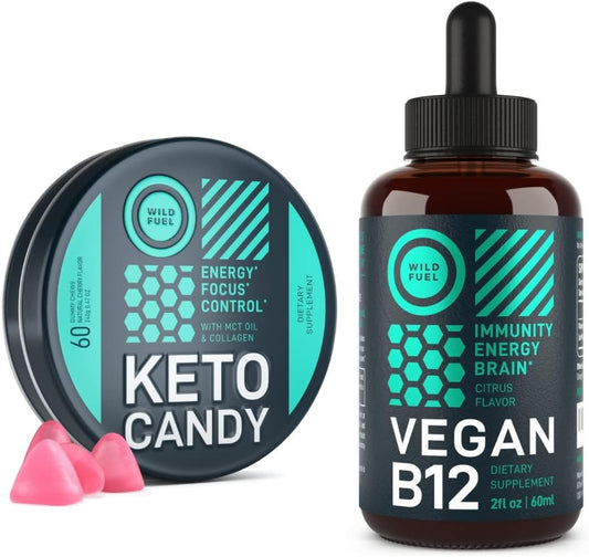 Keto Gummies and Vegan B12 Energy Bundle for Wild Fuel Boost