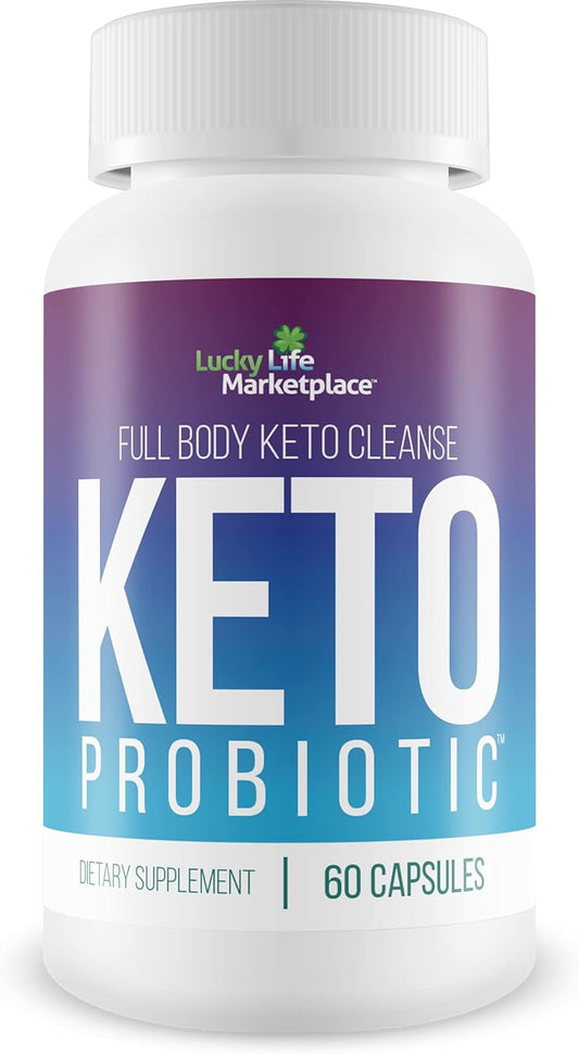 Keto Probiotic Supplement for Digestive, Immune, & Gut Health - 40 Billion Cfu - Men & Women - Reduce Bloating - Full Body Cleanse Support