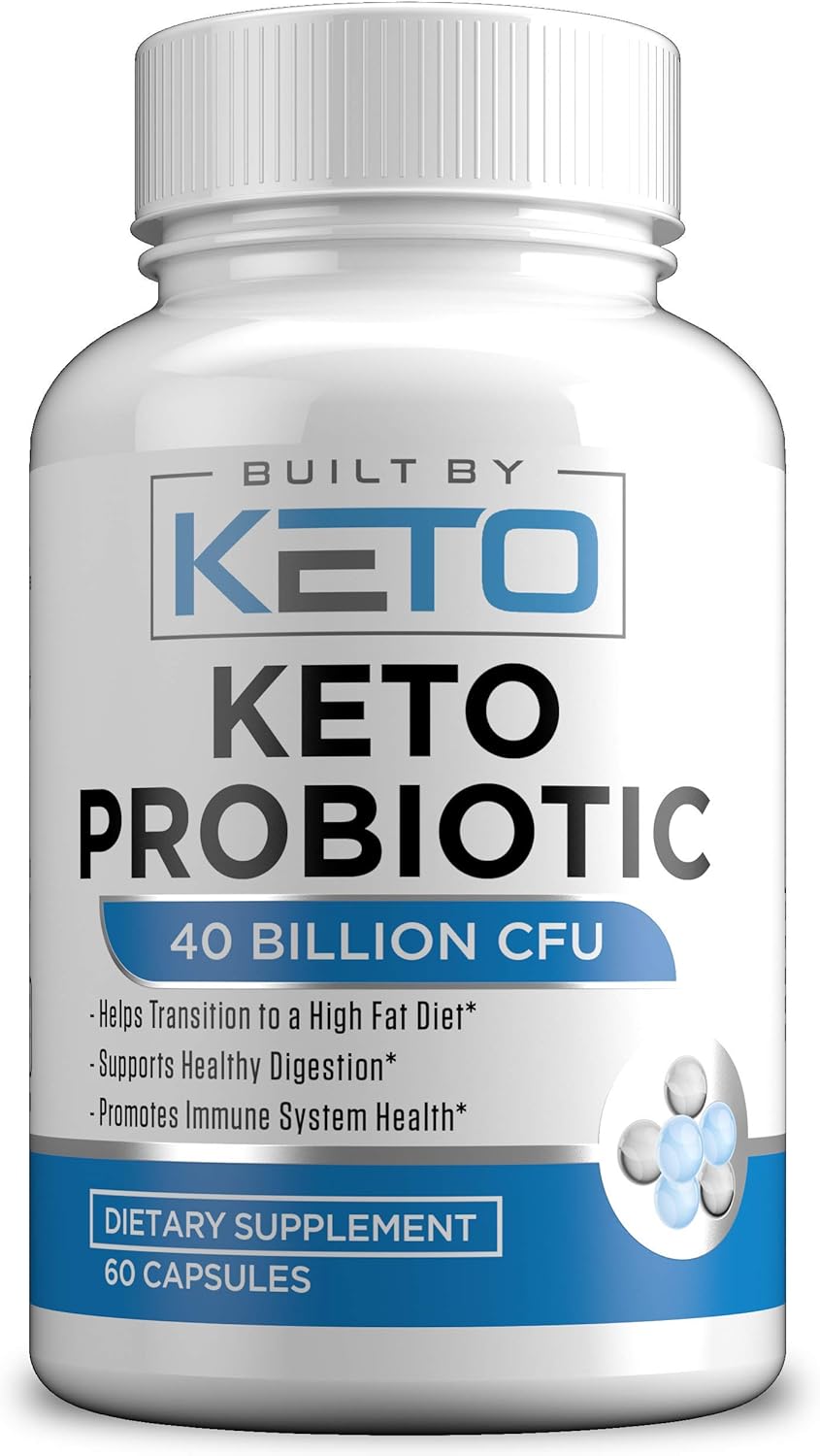 Keto Probiotics with Prebiotic - Supports Digestive Health - 60 Capsules for Men & Women on Ketogenic Diet