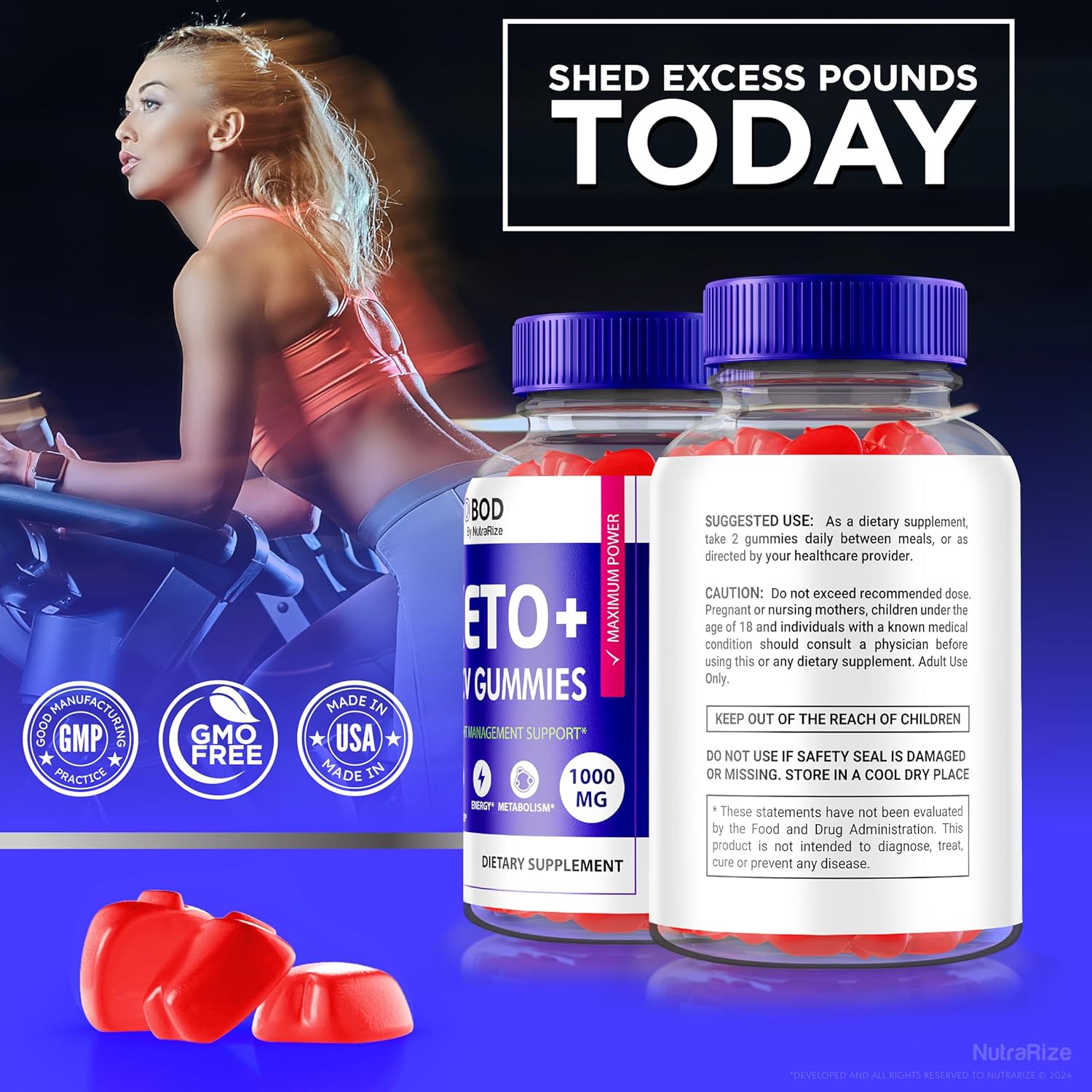 Ketobod Keto ACV Gummies - 1000MG Apple Cider Vinegar - Official Reviews - 60 Gummies