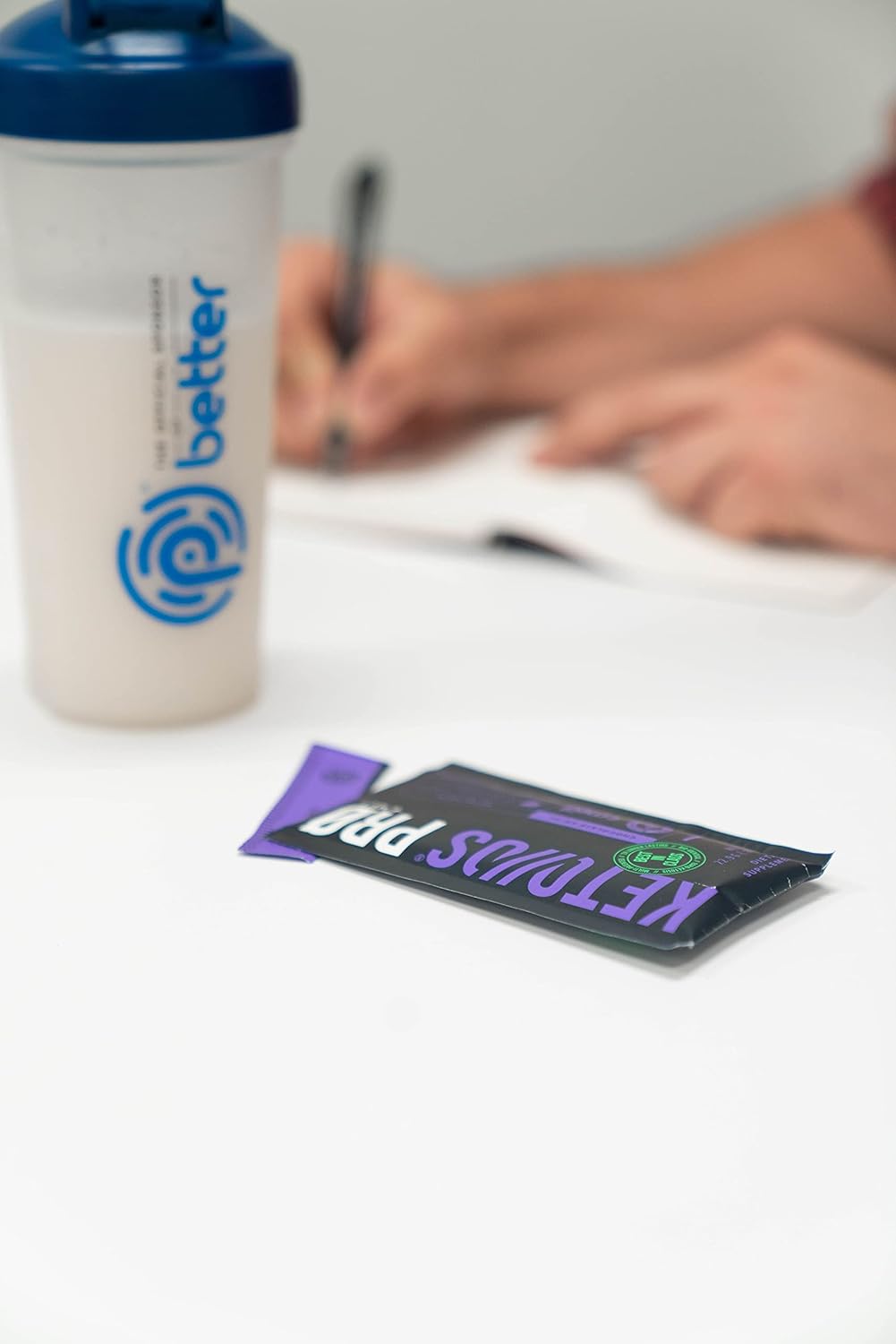 Keto//OS Pro Chocolate Swirl + MCT Ketones Supplement - Energy Boost, Digestion Support, Anti-Aging - 30 Servings