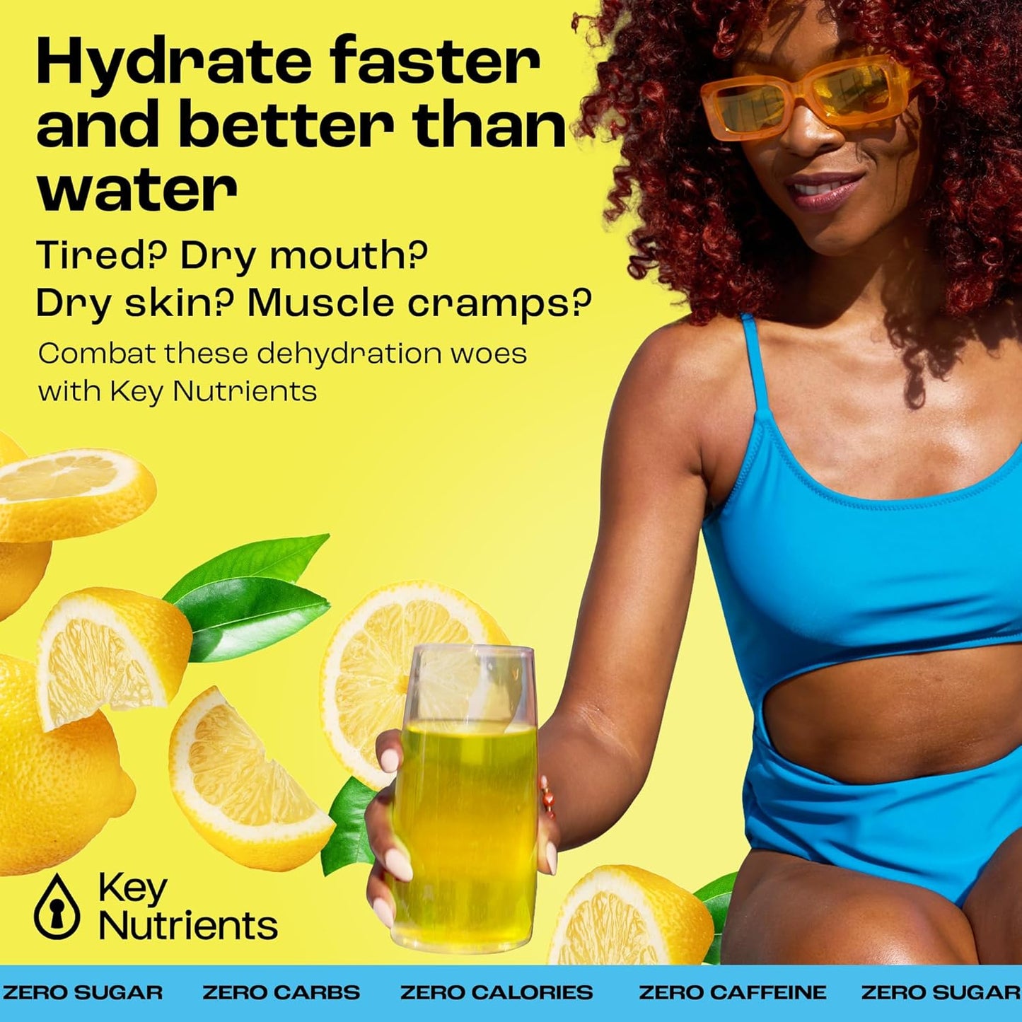 KEY NUTRIENTS Electrolyte Powder Bundle - Lemonade & Strawberry Lemonade Flavors - Sugar-Free, Calorie-Free Hydration - Gluten-Free, Keto-Friendly - 90 Servings Each - Made in USA