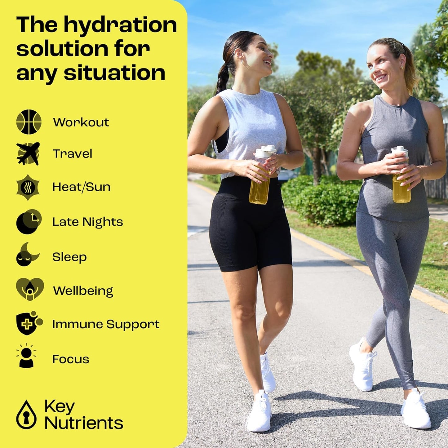 KEY NUTRIENTS Electrolyte Powder Bundle - Lemonade & Strawberry Lemonade Flavors - Sugar-Free, Calorie-Free Hydration - Gluten-Free, Keto-Friendly - 90 Servings Each - Made in USA