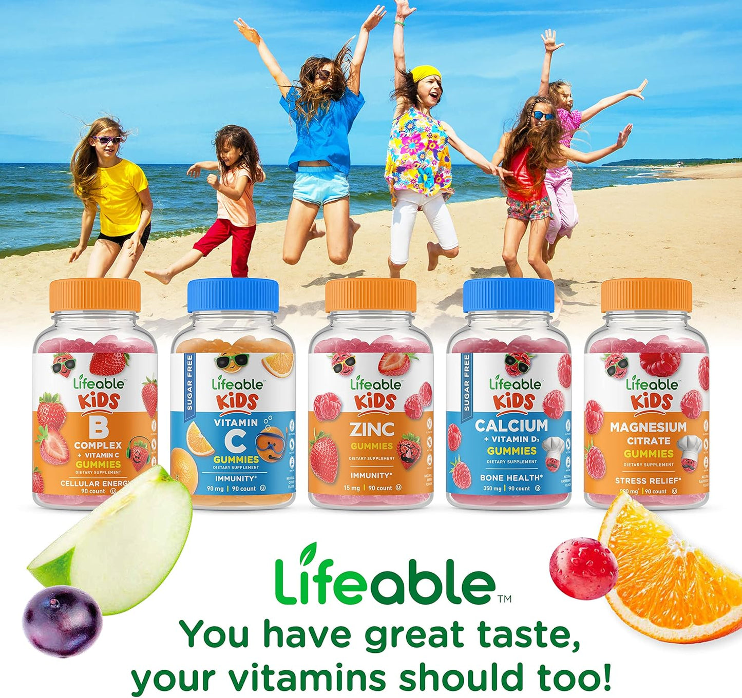Kid-Friendly Vitamin D, Iron, and Vitamin C Gummy Bundle - Delicious, Gluten-Free, GMO-Free Supplement