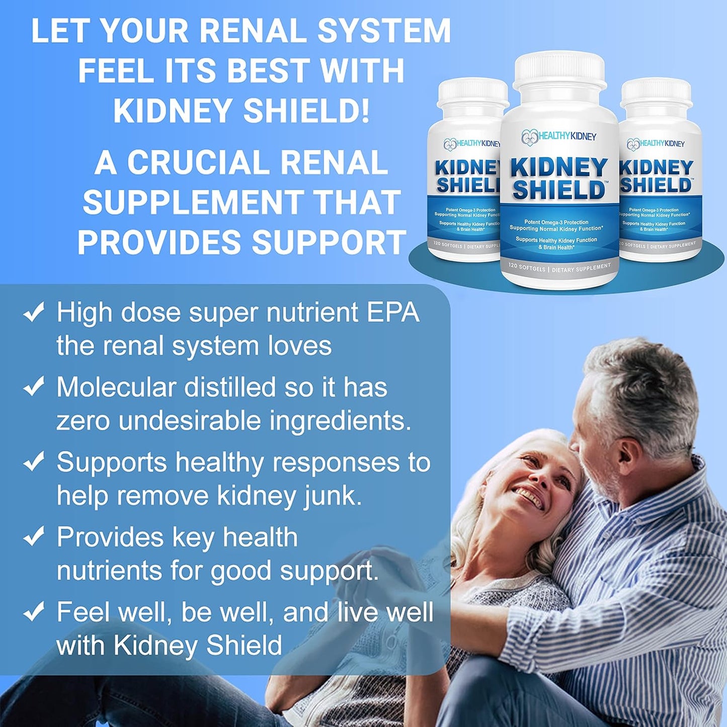 Kidney Stone Solution Capsules - Natural Dissolver & Cleanser, 60 Servings + Kidney Shield 120 Caps - Support Healthy Kidney Function & Health