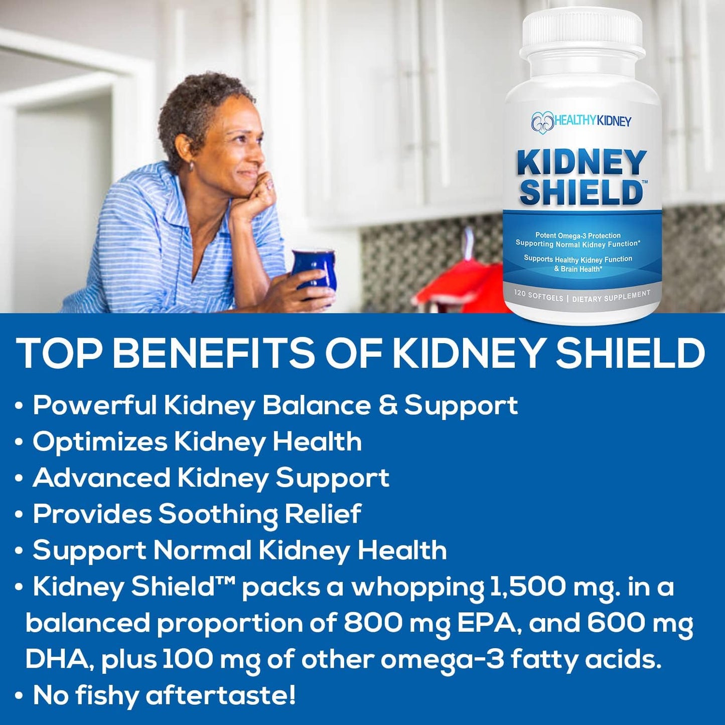 Kidney Stone Solution Capsules - Natural Dissolver & Cleanser, 60 Servings + Kidney Shield 120 Caps - Support Healthy Kidney Function & Health