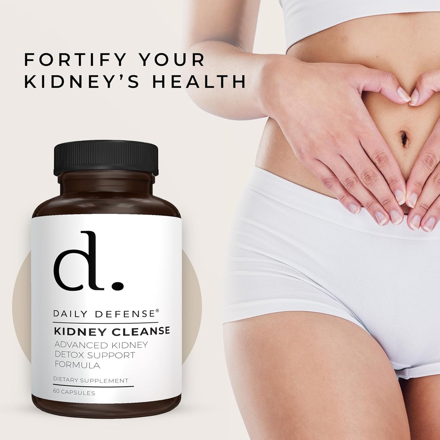 Kidney Support Supplement with Chanca Piedra, Cranberry Extract, and More - 60 Capsules