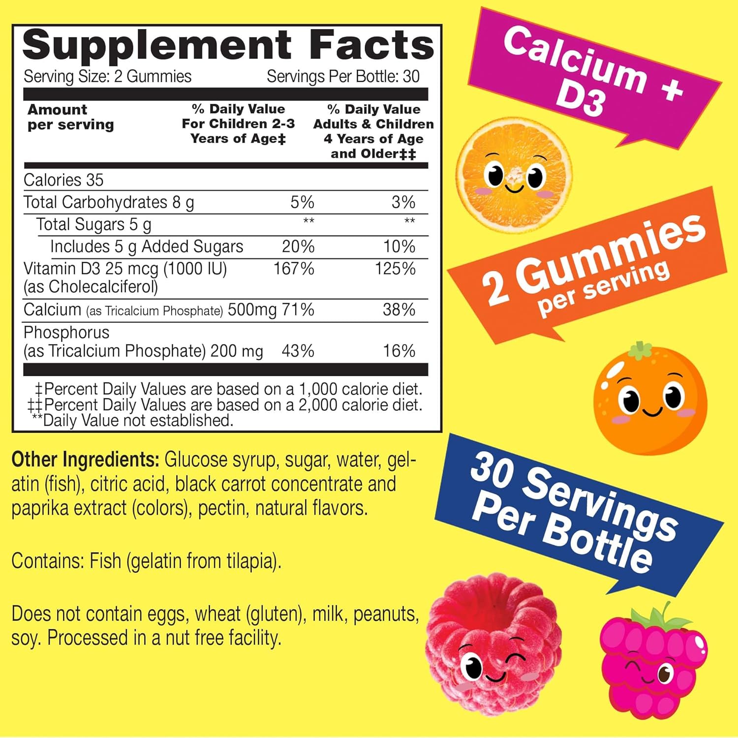 Kids B Complex with Calcium and Vitamin D3 Gummies Bundle - Delicious and Nutritious Vitamin Supplement for Children, Gluten and GMO Free