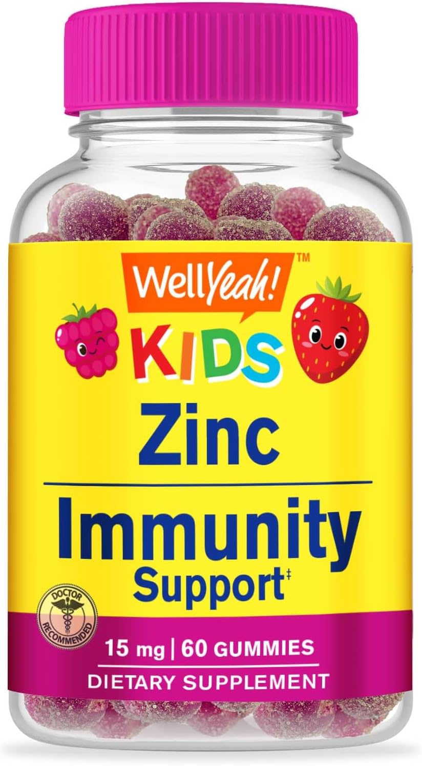 Kids Bundle: Vitamin D3+K2 + Zinc Gummies, 15mg - Gluten & GMO Free Chewable Supplements