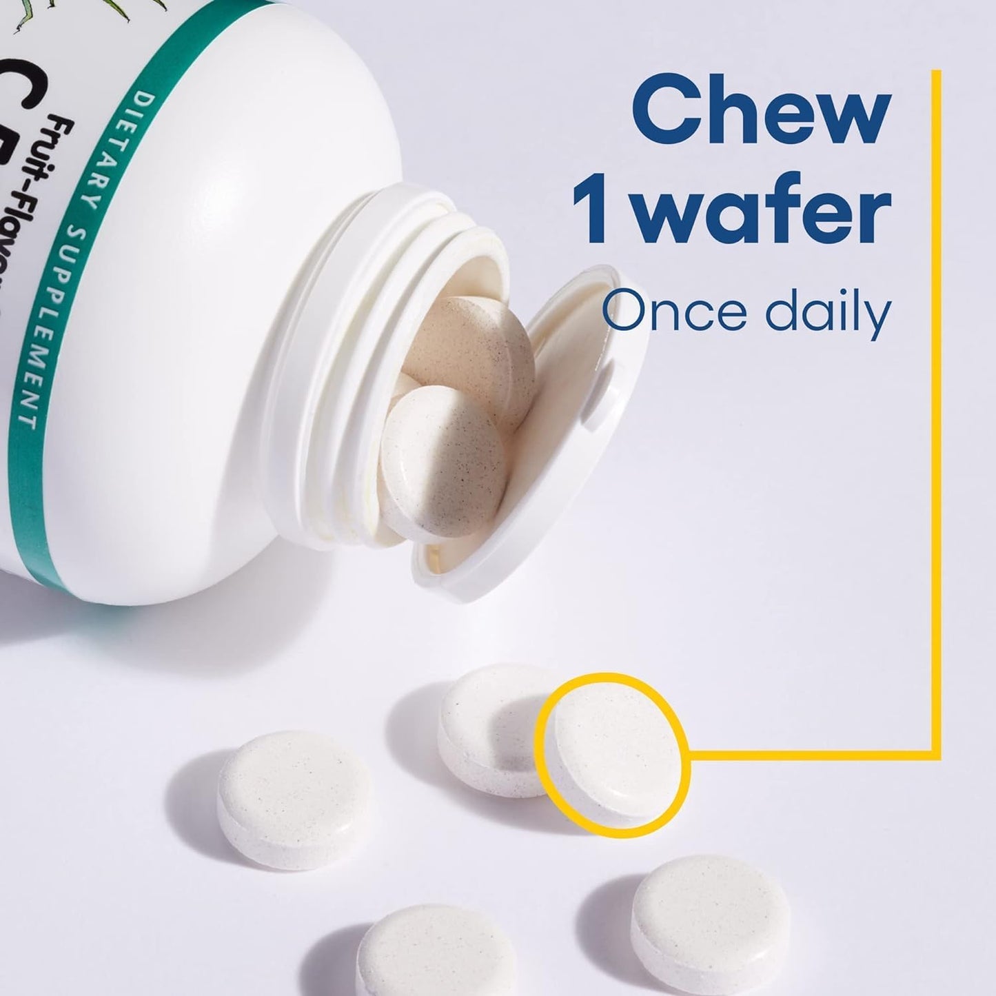 Kids Chewable Vitamin C 500 mg - Tropical Flavor - Immune Health Support - 180 Count