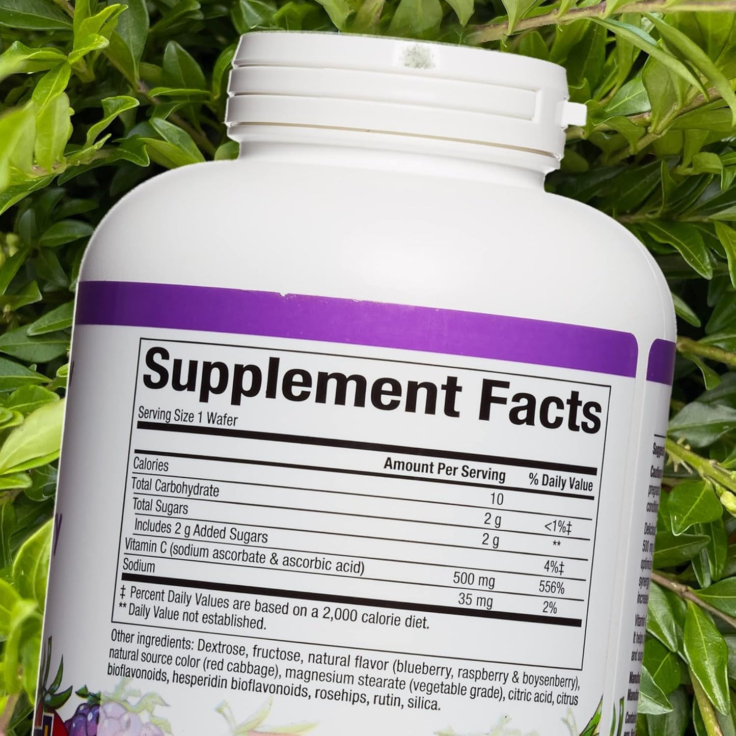 Kids Chewable Vitamin C 500mg with Blueberry, Raspberry, and Boysenberry, 180 Count, Immune Health Support for Bones, Teeth, and Gums