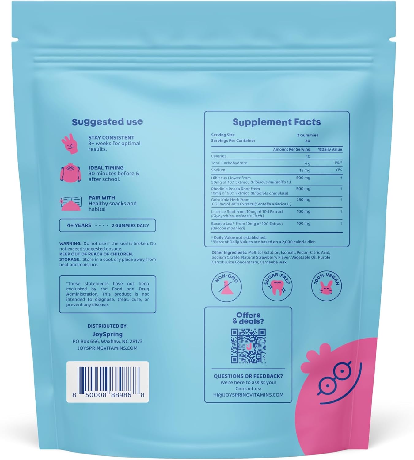 Kids Herbal Detox Cleanse & Saffron Gummies by JoySpring
