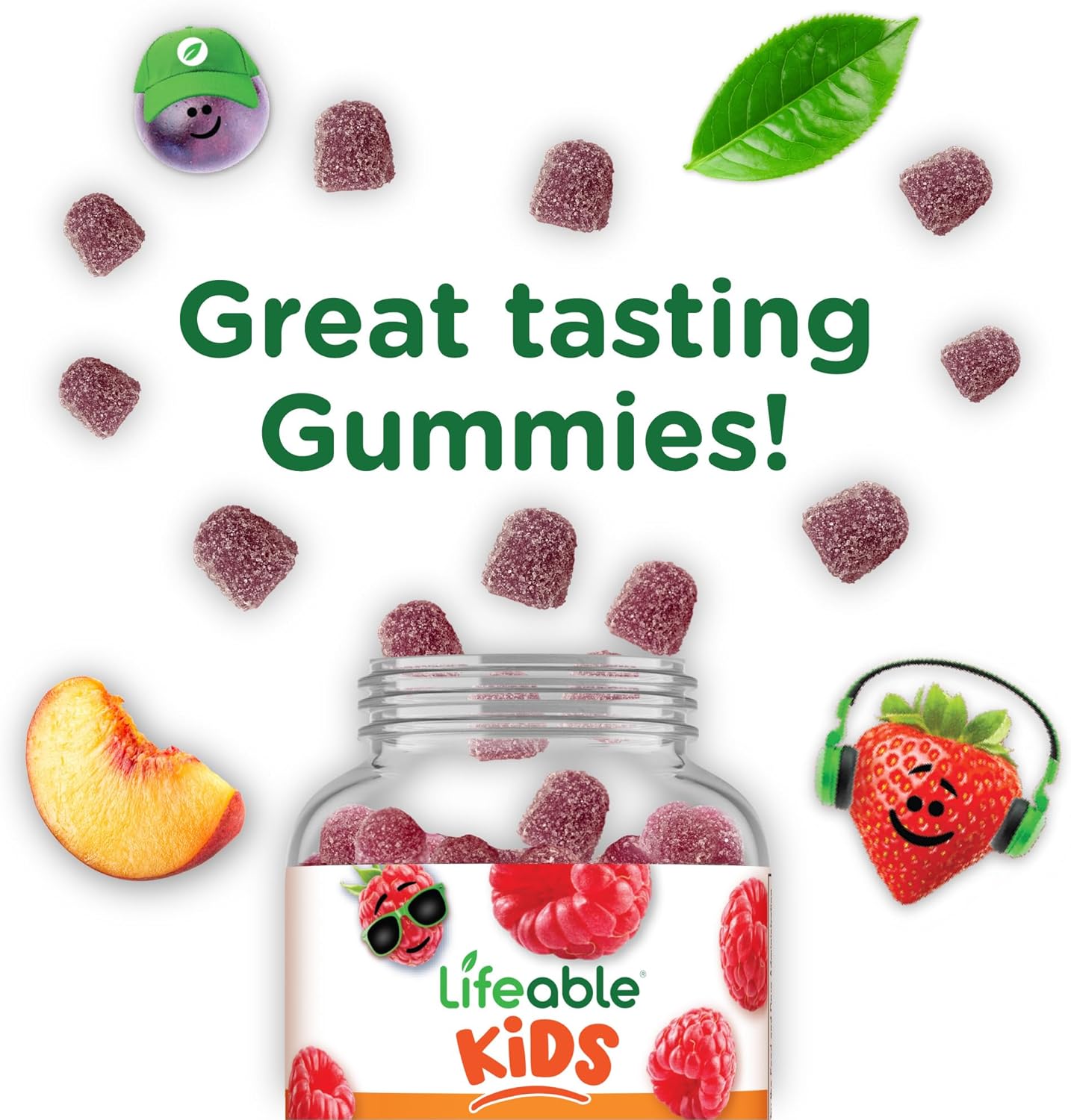 Kids Magnesium Gummies | 900mg Magnesium Citrate | Gluten-Free Stress Relief | Muscle Support Chewables | 90 Gummies