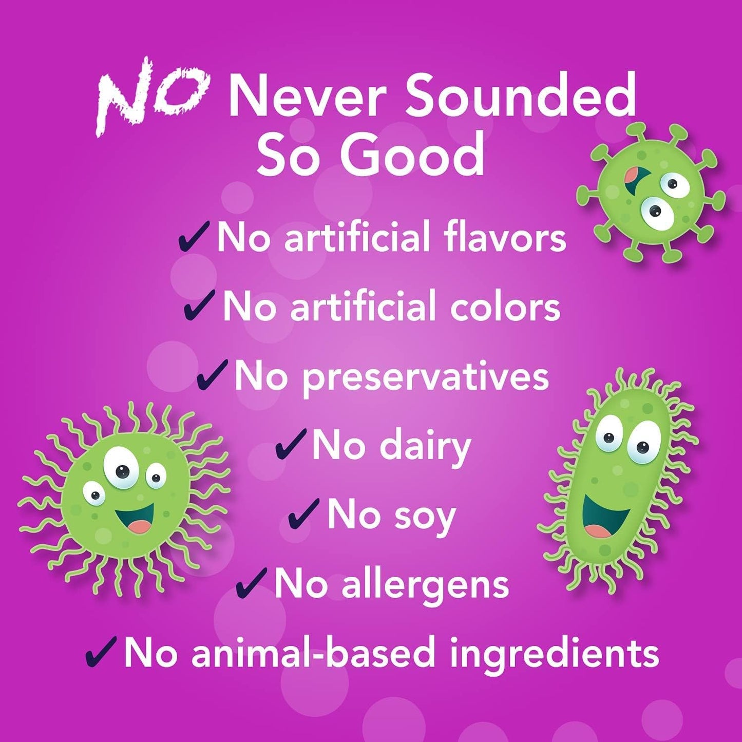 Kids Probiotic Chewable with 15 Strains & 5 Billion CFU for Brain, Immune & Digestive Health - Organic Prebiotics, Mixed Berry Flavor - 60 Count