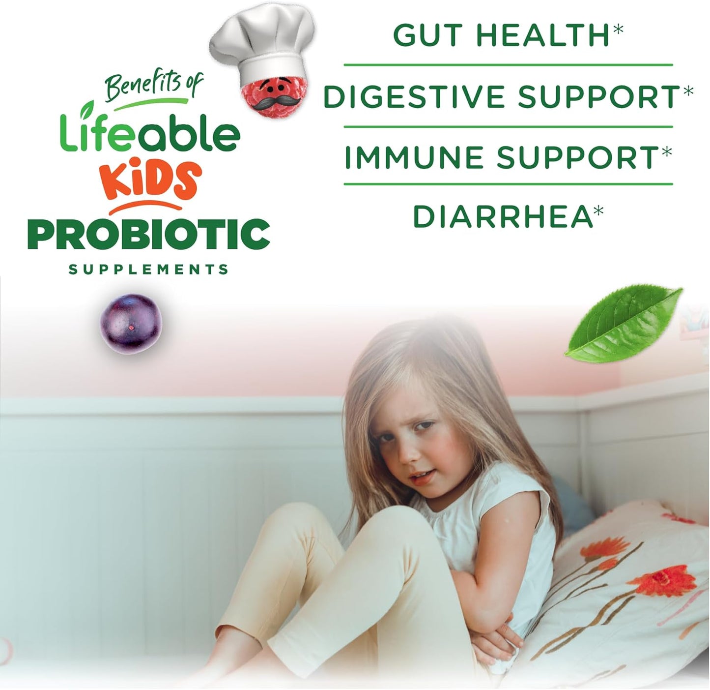Kids Probiotic Gummies | 5 Billion CFU | Delicious Probiotics for Children | Supports Gut Health and Immunity | 90 Gummies