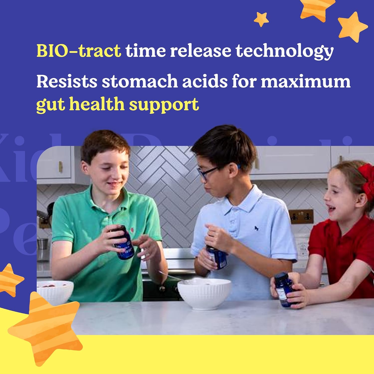 Kids Probiotics with Added Prebiotic Fiber - 120 Pearls, 3 Billion CFU - Lovebug PROBIOTICS, Allergen-Free & Non-GMO