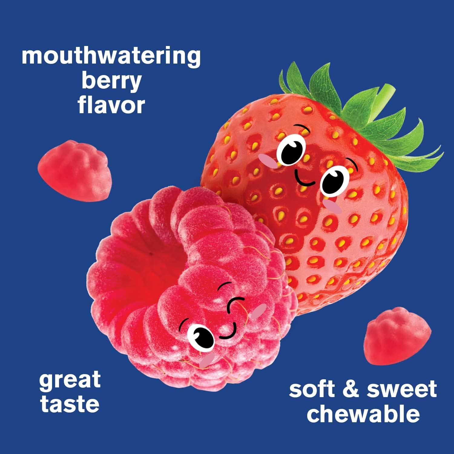 Kids' WellYeah Berry Flavor Vitamin B12 Gummies - Energy Boost, Brain Function, Immune Support - Non-GMO, Gluten-Free - 60 Count