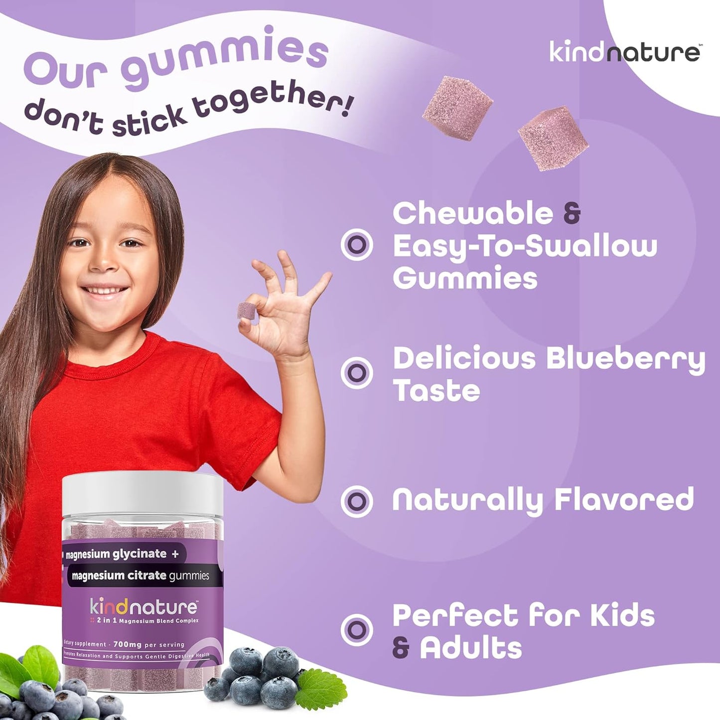 Kind Nature Women's Health Dual-Pack: Myo-Inositol & D-Chiro Gummies + High Absorption Magnesium Gummies for Calm & Sleep