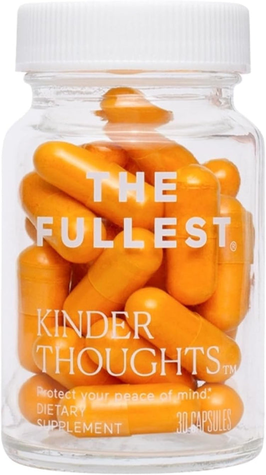 Kinder Thoughts Saffron Capsules - Mood, Energy, Focus Boost - Gluten-Free & Vegan - 30 Capsules