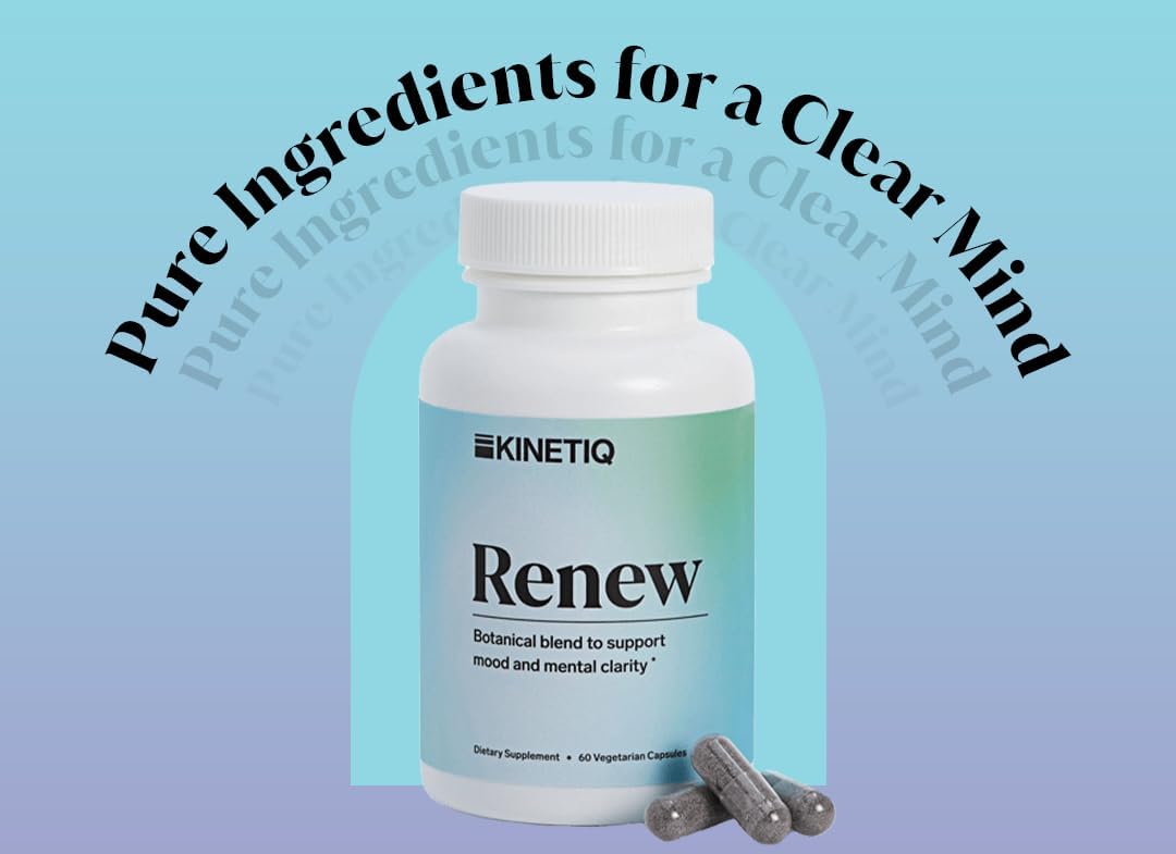 KINETIQ Renew Mood and Mental Clarity Supplement - 60 Vegetarian Capsules