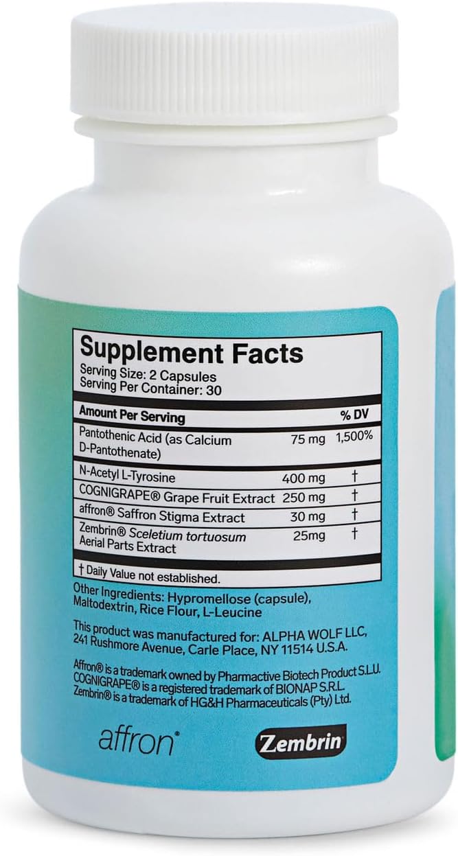 KINETIQ Renew Mood and Mental Clarity Supplement - 60 Vegetarian Capsules